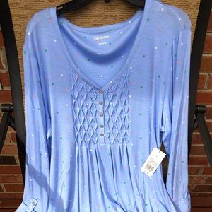 Baby blue babydoll top